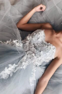 Laurensa Beaded Tulle Gown 19 Laurensa Beaded Tulle Gown -ALAMOUR DRESS SALE flatlay10