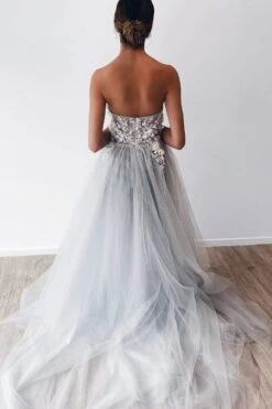 Laurensa Beaded Tulle Gown 18 Laurensa Beaded Tulle Gown -ALAMOUR DRESS SALE flatlay9