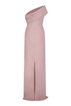 Layla One Shoulder Jersey Mauve Pink Gown -ALAMOUR DRESS SALE layla 2 gm d94fd3a1 fe47 4e0b b56c 2999d94f957a
