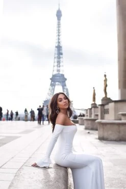 Karcsi - White 6 Karcsi - White -ALAMOUR DRESS SALE ls14