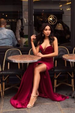 Mabelle - Deep Red 6 Mabelle - Deep Red -ALAMOUR DRESS SALE ls47