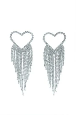 Ainara Silver Heart Earrings